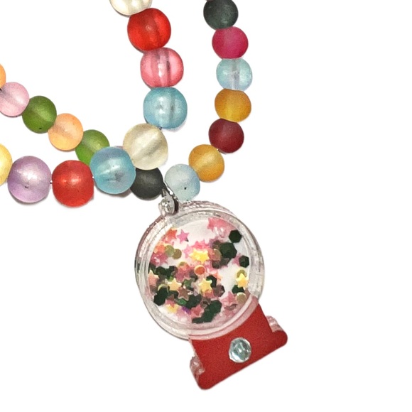 Floating stars Gum-ball Pop Frosted Beaded Bracelet - Picture 3 of 8